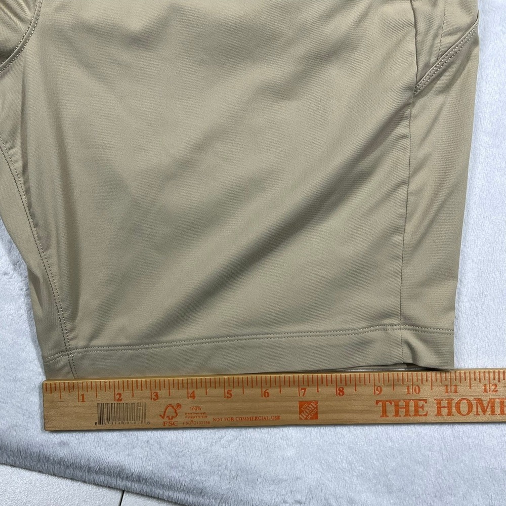 Birddogs Gym Shorts Men XL Long Tan Khaki Lined Stretch Athletic Performance - Picture 11 of 13
